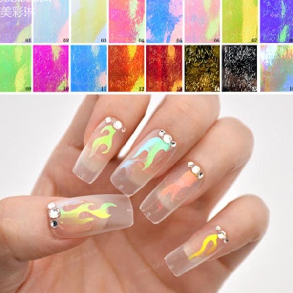 hobbylane 8*6cm holographic nail flame sticker laser illusion paste art transfer water slide decals1, Black
hobbylane 8*6cm holographic nail flame sticker laser illusion paste art transfer water slide decals1, Black