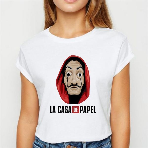 la casa de papel vogue mens and womens printing casual spring summer harajuku short sleeve female round neck, White;black
la casa de papel vogue mens and womens printing casual spring summer harajuku short sleeve female round neck, White;black