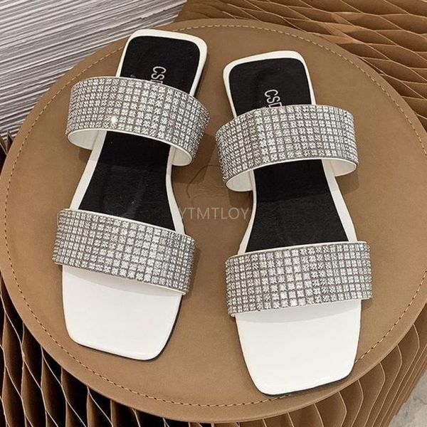 women's shoes slippers outdoor wear summer flash diamond shiny flat beach zapatos de mujer sapatos femininos, Black
women's shoes slippers outdoor wear summer flash diamond shiny flat beach zapatos de mujer sapatos femininos, Black