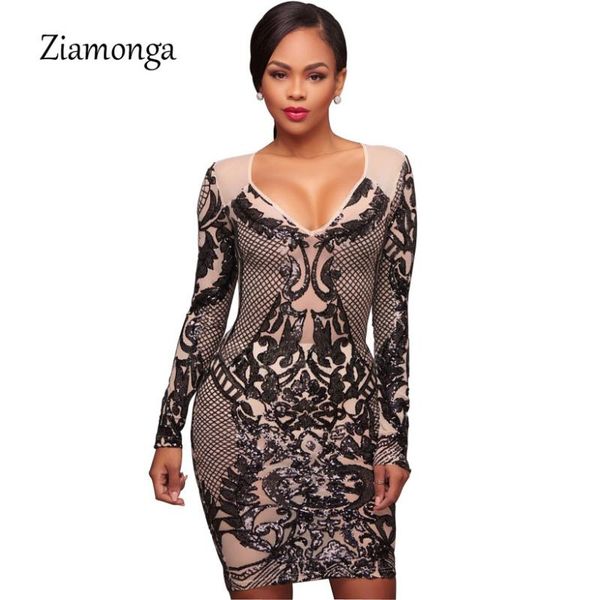casual dresses ziamonga high-end elegant sequin dress women perspective bandage deep v long sleeve evening party nightclub, Black;gray
casual dresses ziamonga high-end elegant sequin dress women perspective bandage deep v long sleeve evening party nightclub, Black;gray