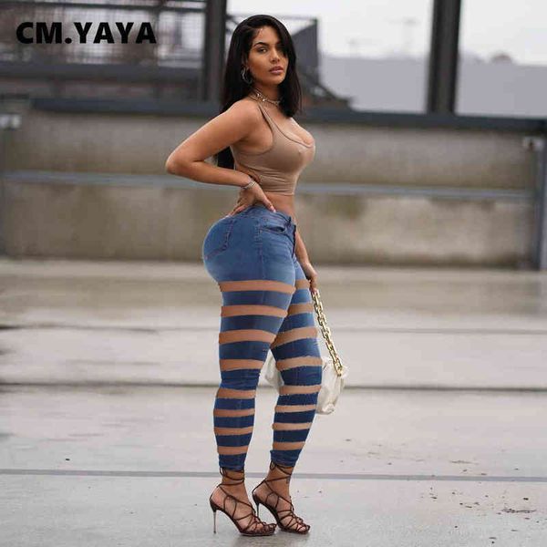 cm.yaya women jeans solid ripped hole mid waist pockets zipper long pencil denim pants fashion streetwear summer trousers 211129, Blue
cm.yaya women jeans solid ripped hole mid waist pockets zipper long pencil denim pants fashion streetwear summer trousers 211129, Blue