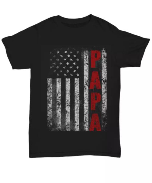 vintage papa t-shirt american flag for men dad grandpa fathers day tee gift, White;black
vintage papa t-shirt american flag for men dad grandpa fathers day tee gift, White;black