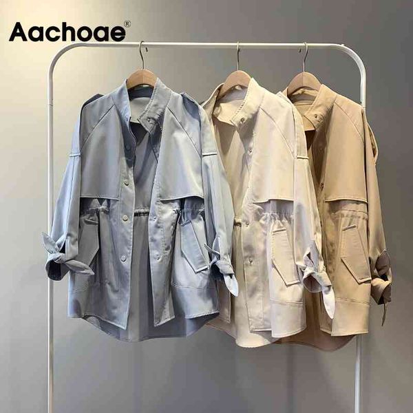 aachoae women solid casual trench bow tie batwing sleeve pockets coat female stand collar single breasted korean outerwear 210413, Tan;black
aachoae women solid casual trench bow tie batwing sleeve pockets coat female stand collar single breasted korean outerwear 210413, Tan;black