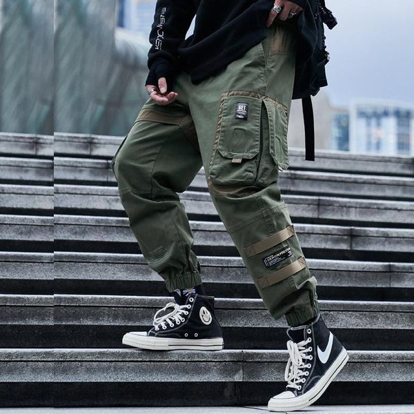 men's pants erenejian oversize hip hop joggers with multi pockets loost fit cargo trousers harajuku sweatpant size m-3xl, Black
men's pants erenejian oversize hip hop joggers with multi pockets loost fit cargo trousers harajuku sweatpant size m-3xl, Black