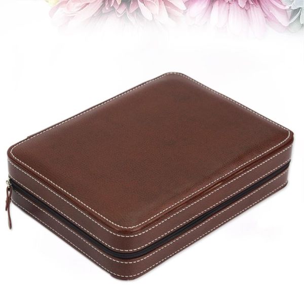 watch boxes & cases 8 slots box premium leatherette storage portable zippered case for men or (brown), Black;blue
watch boxes & cases 8 slots box premium leatherette storage portable zippered case for men or (brown), Black;blue