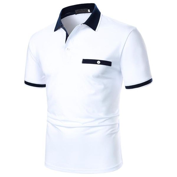 men's polos spring summer shirts 2021 solid color casual button pocket short sleeve male clothing chemise homme, White;black
men's polos spring summer shirts 2021 solid color casual button pocket short sleeve male clothing chemise homme, White;black