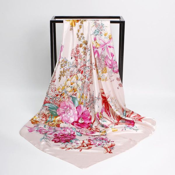 scarves 2021 90x90 floral flower multipurpose women silk twill scarf satin square tie hairband ladies foulard femme towel bufanda shawl, Blue;gray
scarves 2021 90x90 floral flower multipurpose women silk twill scarf satin square tie hairband ladies foulard femme towel bufanda shawl, Blue;gray