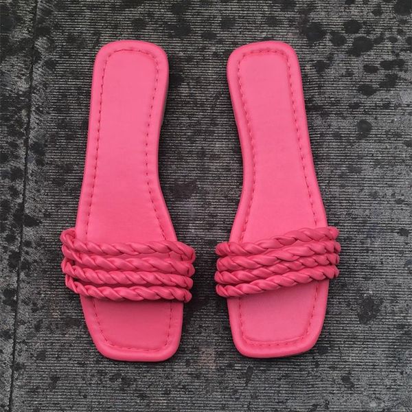 slippers square luxury flats candy colors lady casual summer women weave beach outdoor flip flop big size trend fashion, Black
slippers square luxury flats candy colors lady casual summer women weave beach outdoor flip flop big size trend fashion, Black