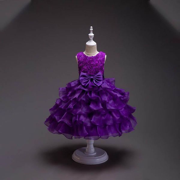 girl's dresses flower girls illusion sleeveless bow appliques tulle lace luxury purple o-neck knee-length kids party princess gown f140, Red;yellow
girl's dresses flower girls illusion sleeveless bow appliques tulle lace luxury purple o-neck knee-length kids party princess gown f140, Red;yellow