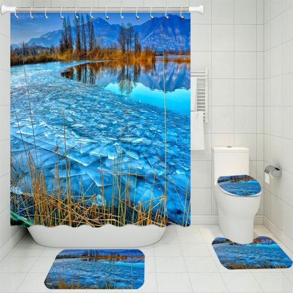 blue ice world bathroom waterproof shower curtain toilet lid cover bath carpet bathtub decor sets 4 pcs accessory set
blue ice world bathroom waterproof shower curtain toilet lid cover bath carpet bathtub decor sets 4 pcs accessory set