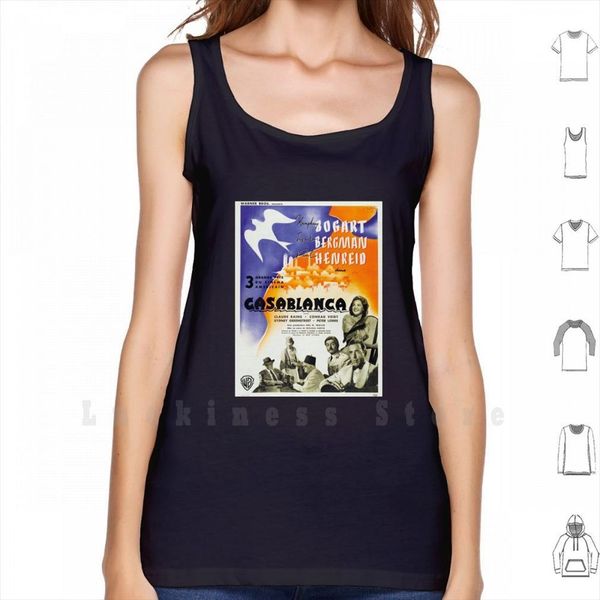 casablanca vintage 1942 french men movie poster tank vest 100% cotton rick blaine romance romantic classic, White;black
casablanca vintage 1942 french men movie poster tank vest 100% cotton rick blaine romance romantic classic, White;black