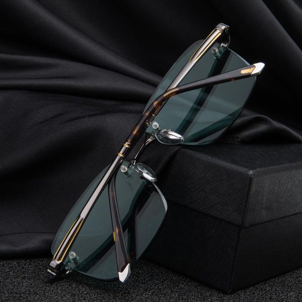 sunglasses acetate vintage rimless man luxury natural crystal stone lens green sun glasses goggles male oculos quality, White;black
sunglasses acetate vintage rimless man luxury natural crystal stone lens green sun glasses goggles male oculos quality, White;black