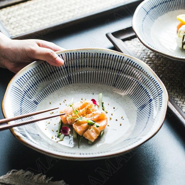 dishes & plates japanese ceramic plate hand painted stripe fruit salad breakfast bread restaurant serving tray kitchen tableware
dishes & plates japanese ceramic plate hand painted stripe fruit salad breakfast bread restaurant serving tray kitchen tableware