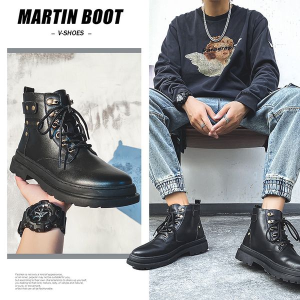 autumn high martin british versatile work cloth sho men's korean black water proof leather boots
autumn high martin british versatile work cloth sho men's korean black water proof leather boots