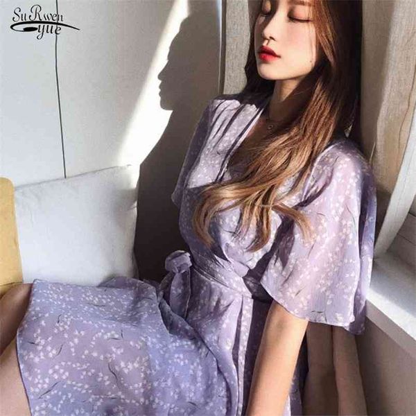 vestidos summer short sleeve midi women dresses print for flare purple female chiffon party 8946 210421, Black;gray
vestidos summer short sleeve midi women dresses print for flare purple female chiffon party 8946 210421, Black;gray