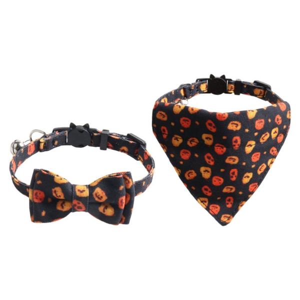 cat collars & leads 1 set kitten triangle scarf and collar pumpkin pattern adjustable bow bib
cat collars & leads 1 set kitten triangle scarf and collar pumpkin pattern adjustable bow bib