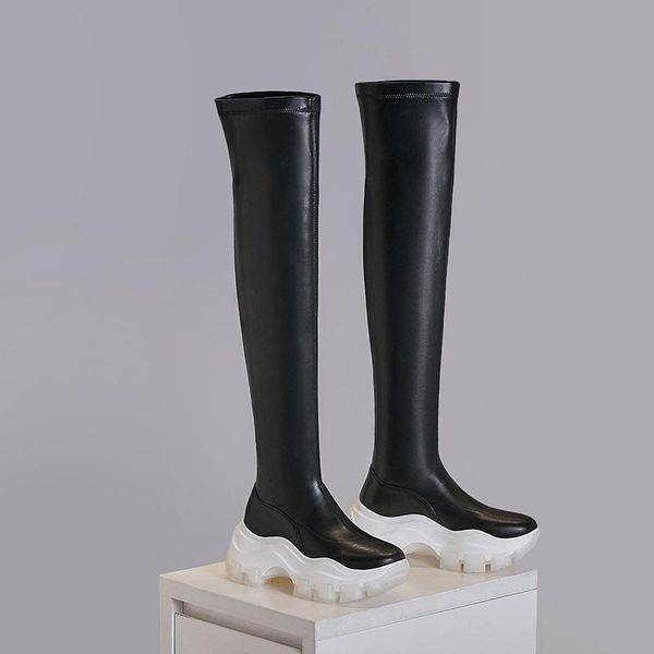 over-the-knee high boots leather+stretch platform shoes .5 cm heel fashion european women waterproof black beige
over-the-knee high boots leather+stretch platform shoes .5 cm heel fashion european women waterproof black beige