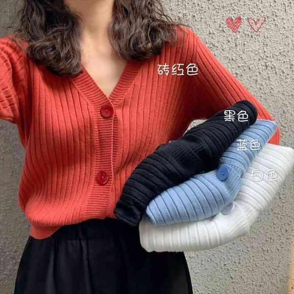autumn winter women crop v neck button up cardigan korean sweater femme jersey knitted short sweaters clothes, White;black
autumn winter women crop v neck button up cardigan korean sweater femme jersey knitted short sweaters clothes, White;black