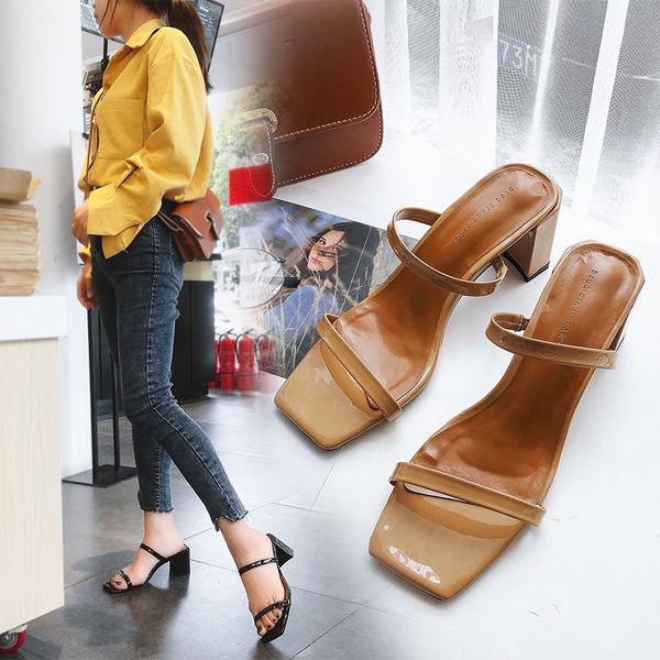 Slip On Square Heel Women Slipper Summer Outdoor Trendy Comfortable Women Sandals Thin Strap Women Slipper Elegant 758, White
Slip On Square Heel Women Slipper Summer Outdoor Trendy Comfortable Women Sandals Thin Strap Women Slipper Elegant 758, White