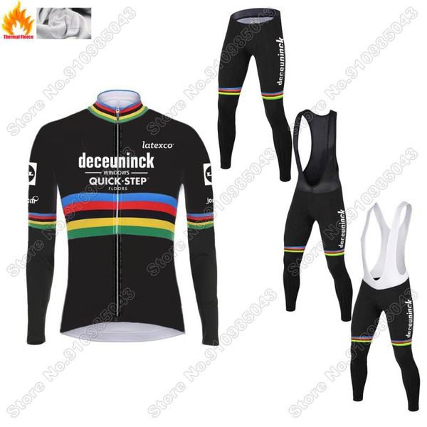 set 2021 cycling jersey winter fleece quiick step world men long shirt sleeve black sportswear maillot road bike pants racing sets, Black;blue
set 2021 cycling jersey winter fleece quiick step world men long shirt sleeve black sportswear maillot road bike pants racing sets, Black;blue