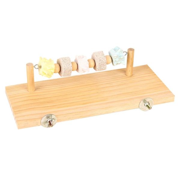 other bird supplies 1pc parrot wooden board wood stand plate rack for (beige) 
other bird supplies 1pc parrot wooden board wood stand plate rack for (beige)