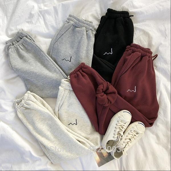 fashion autumn winter trousers womens capri korean style loose thick sweatpants, Black;white
fashion autumn winter trousers womens capri korean style loose thick sweatpants, Black;white