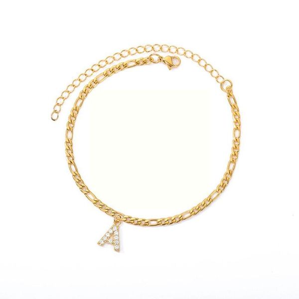 anklets women steel gold alphabet cuban link chain anklet bracelet jewelry letter summer style tiny a-z initial boho m6l9, Red;blue
anklets women steel gold alphabet cuban link chain anklet bracelet jewelry letter summer style tiny a-z initial boho m6l9, Red;blue