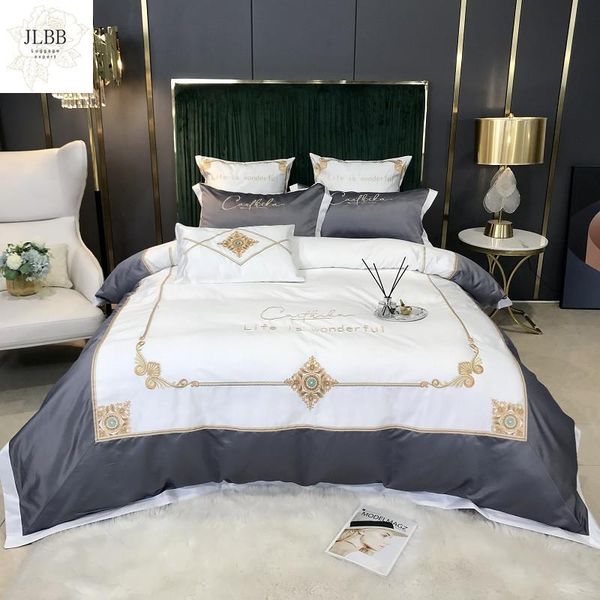 bedding sets luxury european satin silk cotton embroidery set double duvet cover bed linen fitted sheet pillowcases home textile
bedding sets luxury european satin silk cotton embroidery set double duvet cover bed linen fitted sheet pillowcases home textile