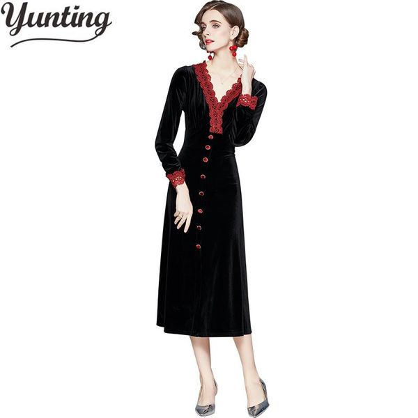 casual dresses autumn velvet ladies winter dress women 2021 long sleeved v-neck vestidos feminina, Black;gray
casual dresses autumn velvet ladies winter dress women 2021 long sleeved v-neck vestidos feminina, Black;gray