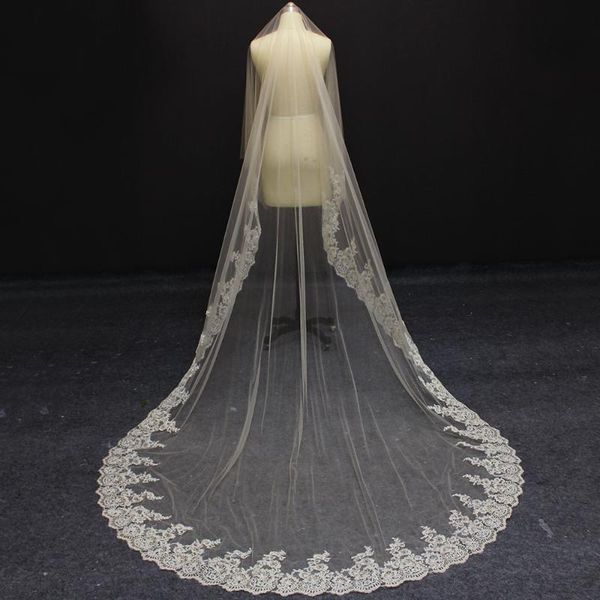 bridal veils 2021 real image 3 meters one layer lace edge without comb wedding long veil, Black
bridal veils 2021 real image 3 meters one layer lace edge without comb wedding long veil, Black