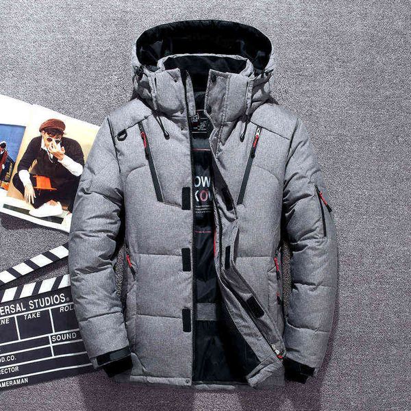 -25 degree winter jacket men white duck down parkas men's thick warm snow parkas overcoat windbreaker hooded parkas coat hombre y1103, Black
-25 degree winter jacket men white duck down parkas men's thick warm snow parkas overcoat windbreaker hooded parkas coat hombre y1103, Black