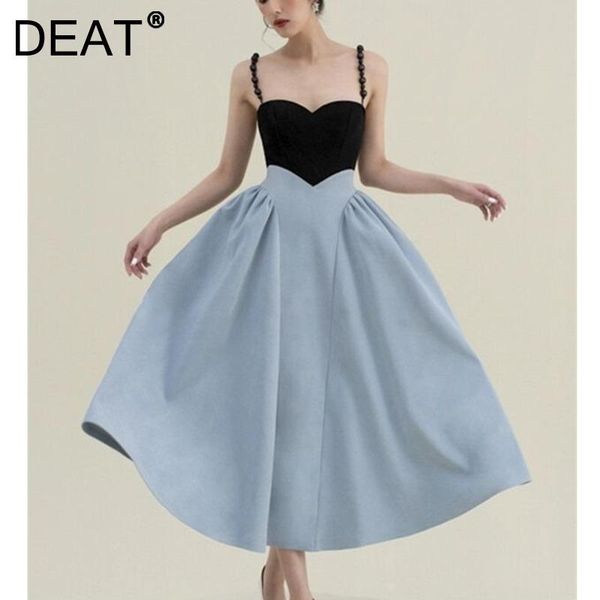 casual dresses deat 2021 summer fashion straps bra spliced blue a-line high waist pullover long dress female vestido ws12305l, Black;gray
casual dresses deat 2021 summer fashion straps bra spliced blue a-line high waist pullover long dress female vestido ws12305l, Black;gray