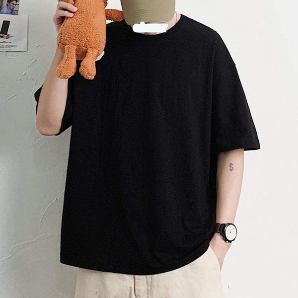 men's t-shirts t shirt short sleeve harajuku plain summer casual large size loose pure cotton t-shirt men clothing camisas de hombre, White;black
men's t-shirts t shirt short sleeve harajuku plain summer casual large size loose pure cotton t-shirt men clothing camisas de hombre, White;black