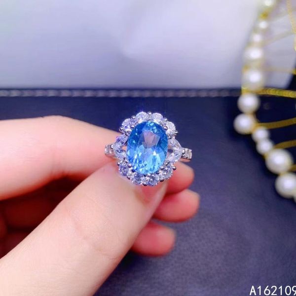 cluster rings fine jewelry 925 sterling silver inset with natural gemstone women classic vintage oval blue z adjustable ring support det, Golden;silver
cluster rings fine jewelry 925 sterling silver inset with natural gemstone women classic vintage oval blue z adjustable ring support det, Golden;silver