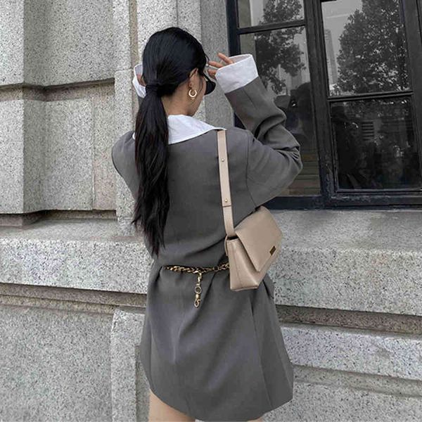 women's suits & blazers irmã fara nova primavera corrente único breasted blazer jaqueta feminina elegante entalhado sólido casaco, White;black
women's suits & blazers irmã fara nova primavera corrente único breasted blazer jaqueta feminina elegante entalhado sólido casaco, White;black