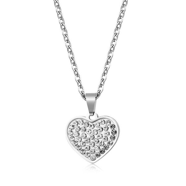 pendant necklaces classic shiny rhinestone heart necklace for women fashion silver color crystal cross stainless steel chain choker
pendant necklaces classic shiny rhinestone heart necklace for women fashion silver color crystal cross stainless steel chain choker