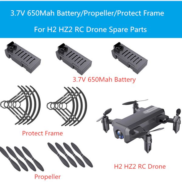 3pcs or 4pcs 3.7v 650mah battery/propeller/protect frame for h2 hz2 rc drone main blade h2 accessories and parts
3pcs or 4pcs 3.7v 650mah battery/propeller/protect frame for h2 hz2 rc drone main blade h2 accessories and parts