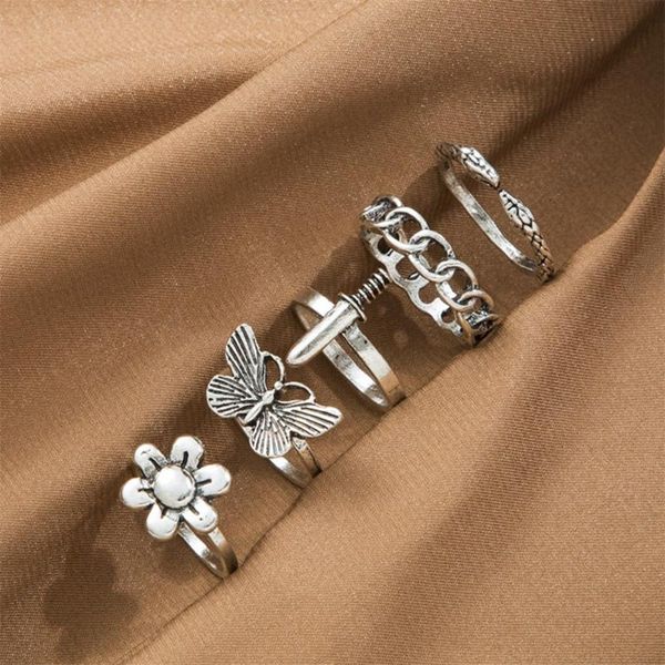 wedding rings famshin vintage flower for women butterfly knife snake punk ring set party retro fashion finger jewelry gifts, Slivery;golden
wedding rings famshin vintage flower for women butterfly knife snake punk ring set party retro fashion finger jewelry gifts, Slivery;golden