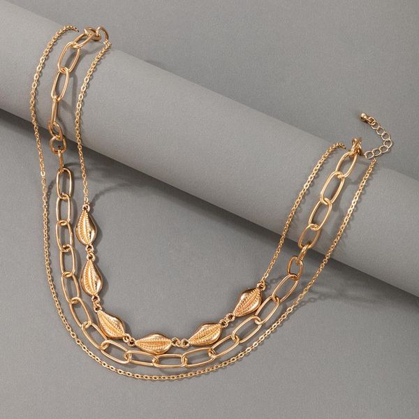 chokers tocona vintage shell link choker necklace for women multi-layer gold color alloy metal clavicle chain beach jewelry party 18112, Golden;silver
chokers tocona vintage shell link choker necklace for women multi-layer gold color alloy metal clavicle chain beach jewelry party 18112, Golden;silver