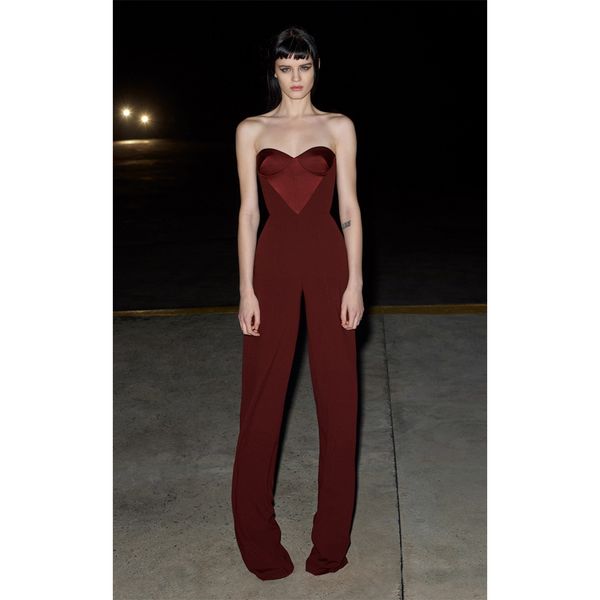 jacket summer women's bandage red tube sleeveless trousers slim fit overalls club party elegant jumpsuit, Black;brown
jacket summer women's bandage red tube sleeveless trousers slim fit overalls club party elegant jumpsuit, Black;brown