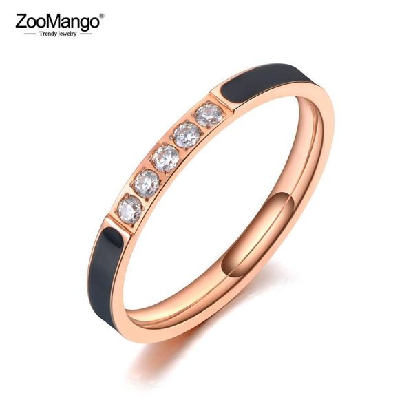 wedding rings zoomango trendy titanium stainless steel fine brand jewelry black acrylic cz crystal bridal ring for women zr19126, Slivery;golden
wedding rings zoomango trendy titanium stainless steel fine brand jewelry black acrylic cz crystal bridal ring for women zr19126, Slivery;golden