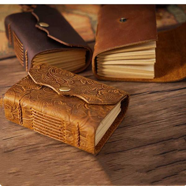 retro mini pocket genuine leather notepad 320p portable diary planner notebook gift sketchbook graffiti journal writing books notepads, Purple;pink
retro mini pocket genuine leather notepad 320p portable diary planner notebook gift sketchbook graffiti journal writing books notepads, Purple;pink