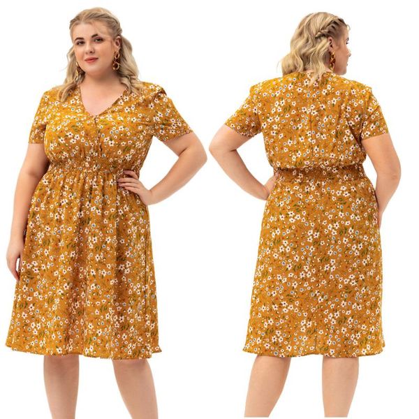 plus size dresses 2021 women dress floral short sleeve larges big plussize knee-length clothes clothing casual wear for female suits, Black
plus size dresses 2021 women dress floral short sleeve larges big plussize knee-length clothes clothing casual wear for female suits, Black