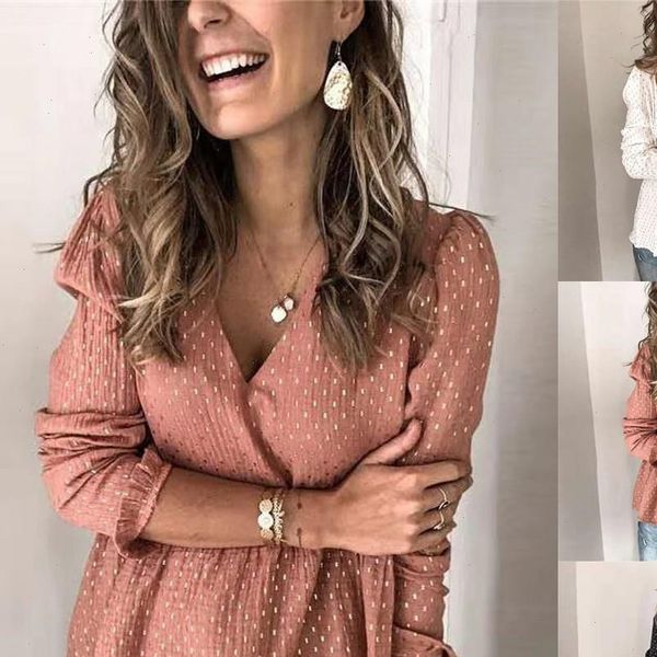 women v neck blouse womens blouses long sleeve stamping ruffled plus size shirt and ropa mujer, White
women v neck blouse womens blouses long sleeve stamping ruffled plus size shirt and ropa mujer, White