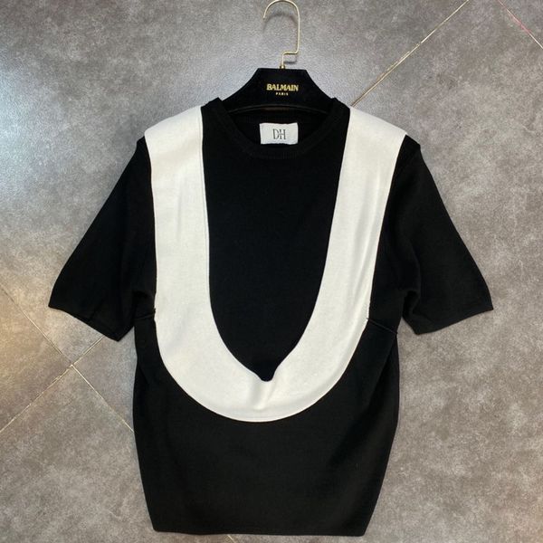 spring summer fashion casual o-neck patchwork short sleeve u-shaped vest loose t-shirts women sj981 210525, White
spring summer fashion casual o-neck patchwork short sleeve u-shaped vest loose t-shirts women sj981 210525, White