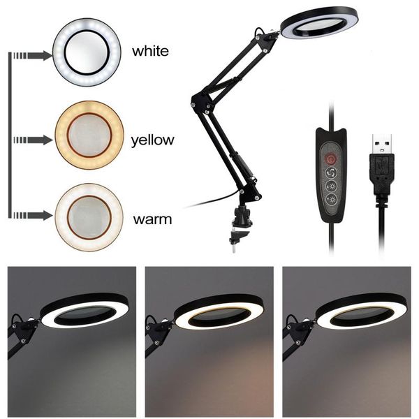 times led light magnifier desk lamp dimmable daylight bright magnifying with utility clamp swivel arm 3 color modes table lamps
times led light magnifier desk lamp dimmable daylight bright magnifying with utility clamp swivel arm 3 color modes table lamps