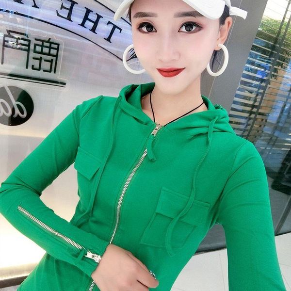 women's jackets 2021 autumn women short jacket fashion hooded slim coats female zipper casual clothing coat s88, Black;brown
women's jackets 2021 autumn women short jacket fashion hooded slim coats female zipper casual clothing coat s88, Black;brown