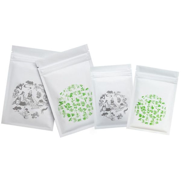 storage bags 100pcs/lot white printing aluminum foil bag heat sealing zipper coffee tea dried flower packaging
storage bags 100pcs/lot white printing aluminum foil bag heat sealing zipper coffee tea dried flower packaging
