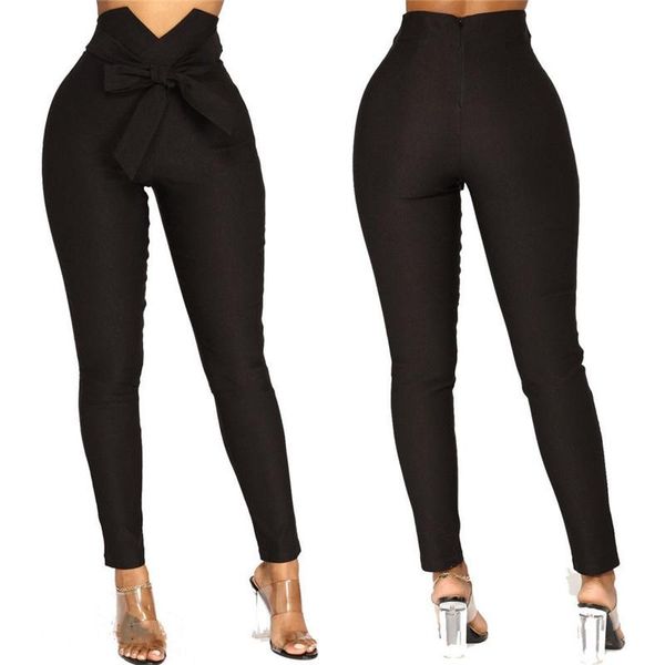 trousers women high waist casual pants fashion ladies bowknot long slim skinny pant bandage elastic pencil with sashes women's & capris, Black;white
trousers women high waist casual pants fashion ladies bowknot long slim skinny pant bandage elastic pencil with sashes women's & capris, Black;white