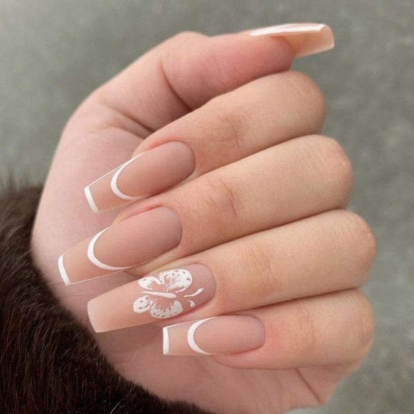 false nails 24pcs detachable matter butterfly ballerina wearable fake long coffin press on full cover manicure tool, Red;gold
false nails 24pcs detachable matter butterfly ballerina wearable fake long coffin press on full cover manicure tool, Red;gold